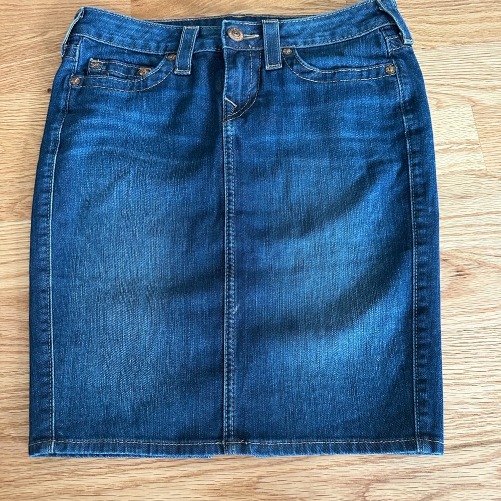 True Religion Denim Skirt! Excellent Condition!